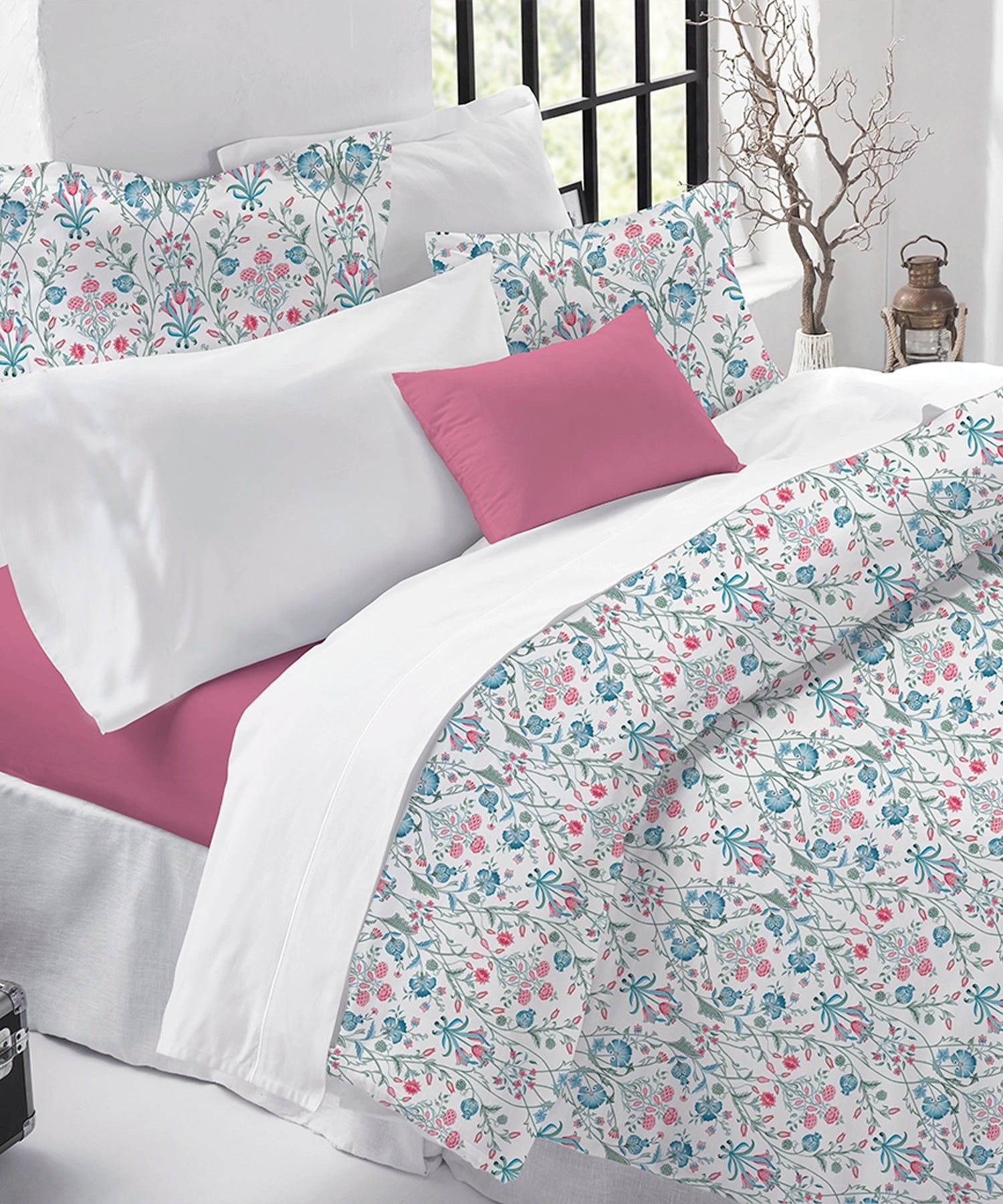 Luxe Home King Bedsheet, Khalij|300 TC Cotton Bamboo|2 Pillow Covers
