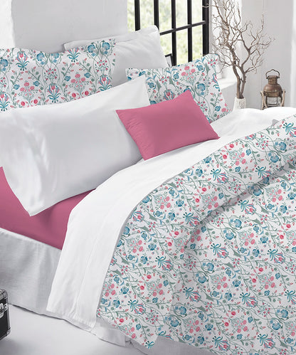 Luxe Home King Bedsheet, Khalij|300 TC Cotton Bamboo|2 Pillow Covers