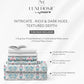 Luxe Home King Bedsheet, Khalij|300 TC Cotton Bamboo|2 Pillow Covers