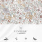 Luxe Home King Bedsheet, Morris Garden|300 TC Cotton Bamboo|2 Pillow Covers