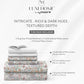 Luxe Home King Bedsheet, Morris Garden|300 TC Cotton Bamboo|2 Pillow Covers