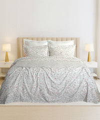 Luxe Home King Bedsheet, Ginni|300 TC Cotton Bamboo|4 Pillow Covers