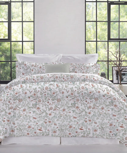 Luxe Home King Bedsheet, Ginni|300 TC Cotton Bamboo|2 Pillow Covers