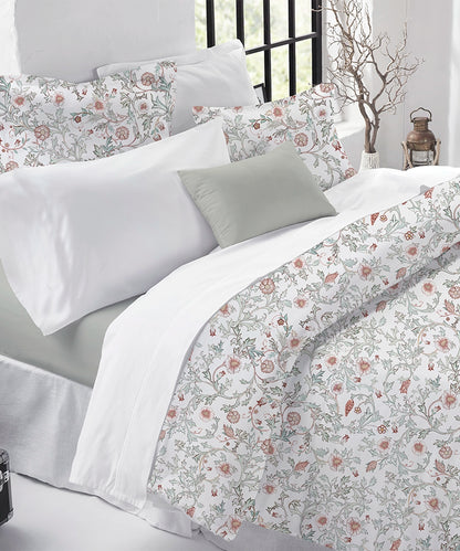 Luxe Home King Bedsheet, Ginni|300 TC Cotton Bamboo|2 Pillow Covers