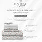 Luxe Home King Bedsheet, Ginni|300 TC Cotton Bamboo|2 Pillow Covers