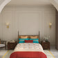 Home Essential Vasant King Bedsheet Gift Set|144 TC Cotton|Navodaya Red |2 Pillow Covers