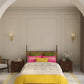 Home Essential Vasant King Bedsheet Gift Set|144 TC Cotton |Navodaya Yellow |2 Pillow Covers