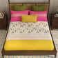Home Essential Vasant King Bedsheet Gift Set|144 TC Cotton |Navodaya Yellow |2 Pillow Covers