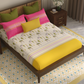 Home Essential Vasant King Bedsheet Gift Set|144 TC Cotton |Navodaya Yellow |2 Pillow Covers