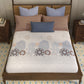 Home Essential Vasant King Bedsheet Gift Set|144 TC Cotton |Navvarsh Blue|2 Pillow Covers