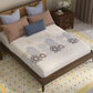 Home Essential Vasant King Bedsheet Gift Set|144 TC Cotton |Navvarsh Blue|2 Pillow Covers