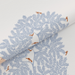 Home Essential Vasant King Bedsheet Gift Set|144 TC Cotton |Navvarsh Blue|2 Pillow Covers