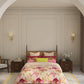 Home Essential Vasant King Bedsheet Gift Set|144 TC Cotton |Navya Pink|2 Pillow Covers