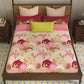 Home Essential Vasant King Bedsheet Gift Set|144 TC Cotton |Navya Pink|2 Pillow Covers