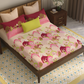 Home Essential Vasant King Bedsheet Gift Set|144 TC Cotton |Navya Pink|2 Pillow Covers