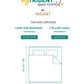 Home Essential Vasant King Bedsheet Gift Set|144 TC Cotton |Navya Peach|2 Pillow Covers