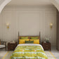 Home Essential Vasant King Bedsheet Gift Set|144 TC Cotton |Raasleela Green |2 Pillow Covers
