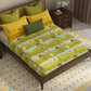 Home Essential Vasant King Bedsheet Gift Set|144 TC Cotton |Raasleela Green |2 Pillow Covers