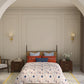 Home Essential Vasant King Bedsheet Gift Set|144 TC Cotton |Siddhi Crimson |2 Pillow Covers