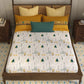 Home Essential Vasant King Bedsheet Gift Set|144 TC Cotton |Siddhi Grey |2 Pillow Covers