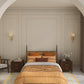 Home Essential Vasant King Bedsheet Gift Set|144 TC Cotton |Upaj Brown |2 Pillow Covers