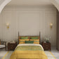 Home Essential Vasant King Bedsheet Gift Set|144 TC Cotton |Upaj Sand |2 Pillow Covers