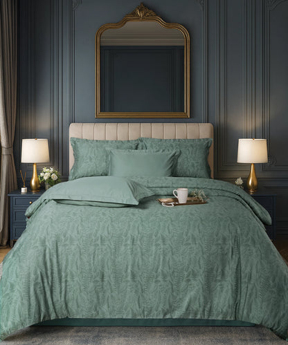 Luxe Home King Bedsheet, Noire|600 TC Cotton|4 Pillow Covers