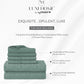 Luxe Home King Bedsheet, Noire|600 TC Cotton|4 Pillow Covers