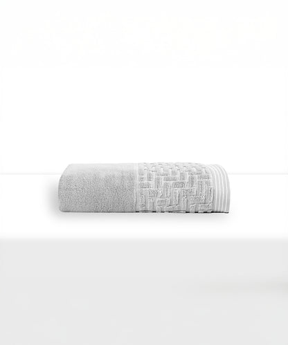 GEO COLLECTION BATH TOWEL, GREY