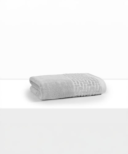 GEO COLLECTION BATH TOWEL, GREY