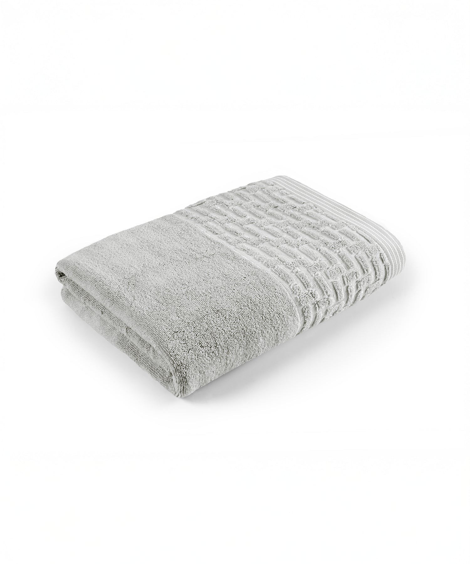 GEO COLLECTION BATH TOWEL, GREY