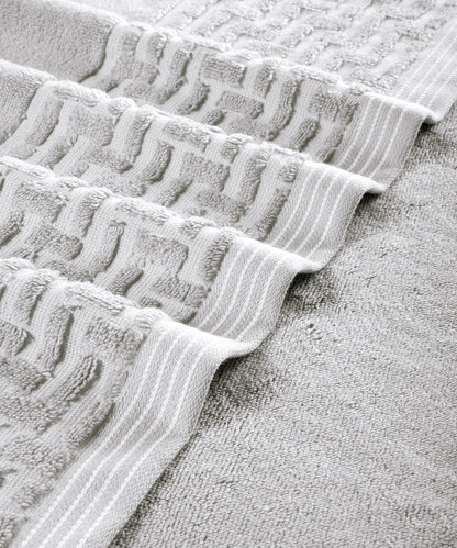 GEO COLLECTION BATH TOWEL, GREY