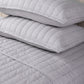 Nectarsoft Italian Retreat King Bedcover Set, S Grey|90 GSM Cotton|3 Pc Set