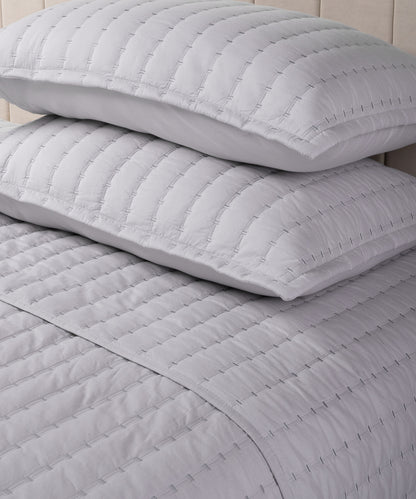 Nectarsoft Italian Retreat King Bedcover Set, S Grey|90 GSM Cotton|3 Pc Set