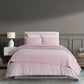 Nectarsoft Italian Retreat King Bedcover Set, Blush|90 GSM Cotton|3 Pc Set