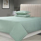 Nectarsoft Italian Retreat King Bedcover Set, Sage|90 GSM Cotton|3 Pc Set