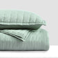 Nectarsoft Italian Retreat King Bedcover Set, Sage|90 GSM Cotton|3 Pc Set