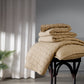 Nectarsoft Italian Retreat King Bedcover Set, Taupe|90 GSM Cotton|3 Pc Set