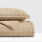 Nectarsoft Italian Retreat King Bedcover Set, Taupe|90 GSM Cotton|3 Pc Set
