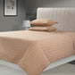 Nectarsoft Italian Retreat King Bedcover Set, Mocha|90 GSM Cotton|3 Pc Set