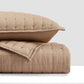 Nectarsoft Italian Retreat King Bedcover Set, Mocha|90 GSM Cotton|3 Pc Set