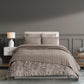 Nectarsoft Italian Retreat King Bedcover Set, Khaki|90 GSM Cotton|3 Pc Set