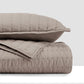 Nectarsoft Italian Retreat King Bedcover Set, Khaki|90 GSM Cotton|3 Pc Set