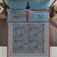Classic Threads of India King Bedsheet Set, Ajrakh| 210 TC Cotton| 4 Pillow Covers