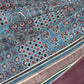 Classic Threads of India King Bedsheet Set, Ajrakh| 210 TC Cotton| 4 Pillow Covers