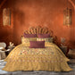 Classic Threads of India King Bedsheet Set, Phulkari| 210 TC Cotton| 4 Pillow Covers
