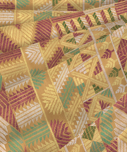 Classic Threads of India King Bedsheet Set, Phulkari| 210 TC Cotton| 4 Pillow Covers