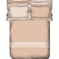 Indulgence Symphony of Threads Bedsheet Gift Set, Almond Peach| 300 TC Kasturi Cotton|4 Pillow Covers