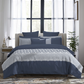 Indulgence Symphony of Threads Bedsheet Gift Set, Blueberry| 300 TC Kasturi Cotton|4 Pillow Covers