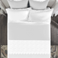 Indulgence Symphony of Threads Bedsheet Gift Set, Pearl| 300 TC Kasturi Cotton|4 Pillow Covers